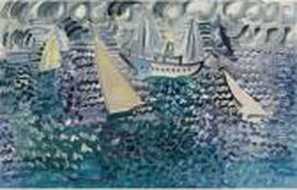 Voiliers Oil Painting by Raoul Dufy