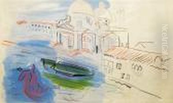 Venise, La Salute Oil Painting by Raoul Dufy