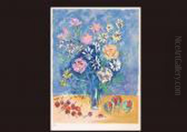 Bouquet Oil Painting by Raoul Dufy