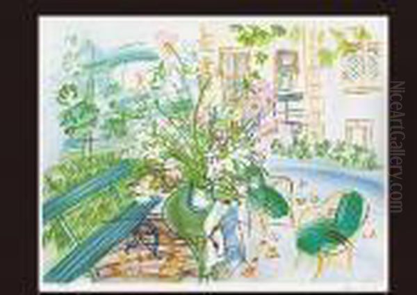 Our House At Monness Oil Painting by Raoul Dufy