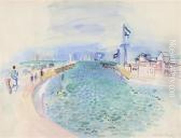 Harbour View Oil Painting by Raoul Dufy