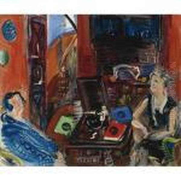 Le Phonographe Oil Painting by Raoul Dufy