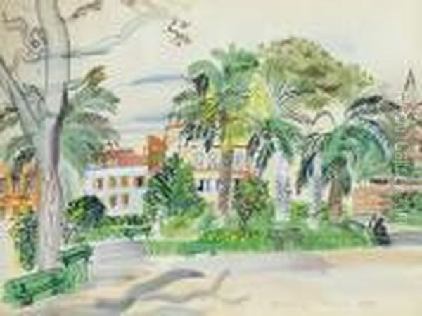 Cannes Oil Painting by Raoul Dufy