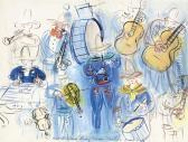 Le Concert Mexicain Oil Painting by Raoul Dufy