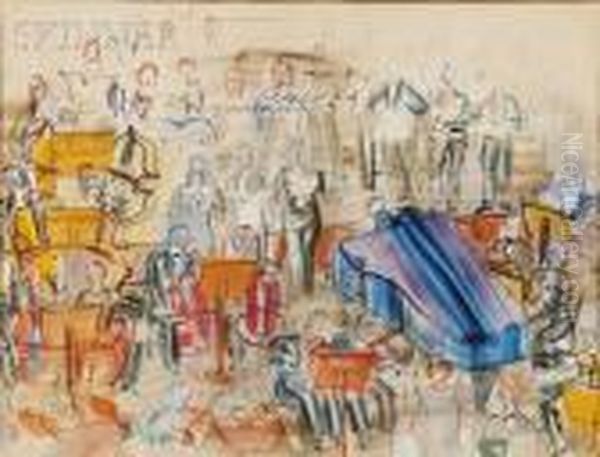 Grand Orchestre Oil Painting by Raoul Dufy