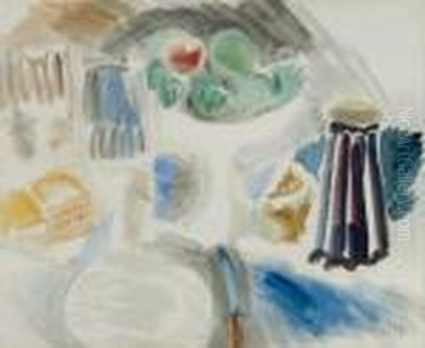 Nature Morte Aux Biscuits Oil Painting by Raoul Dufy