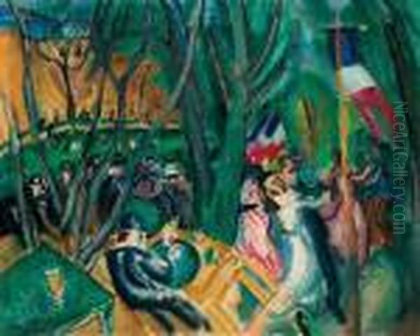 Le Bal Populaire Oil Painting by Raoul Dufy