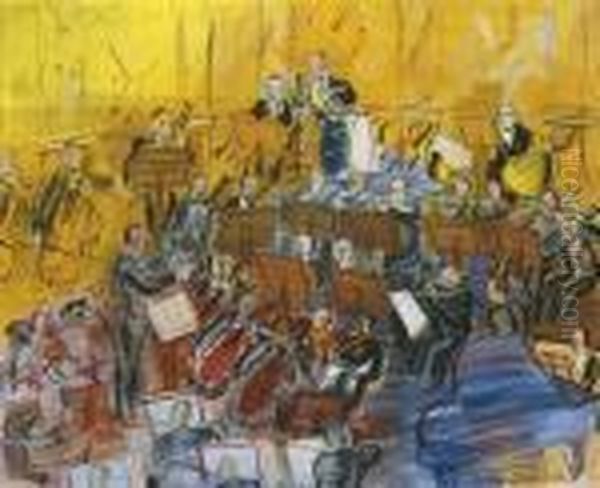 L'orchestre Oil Painting by Raoul Dufy