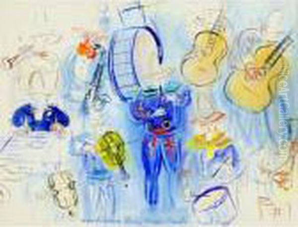 Le Concert Mexican Oil Painting by Raoul Dufy