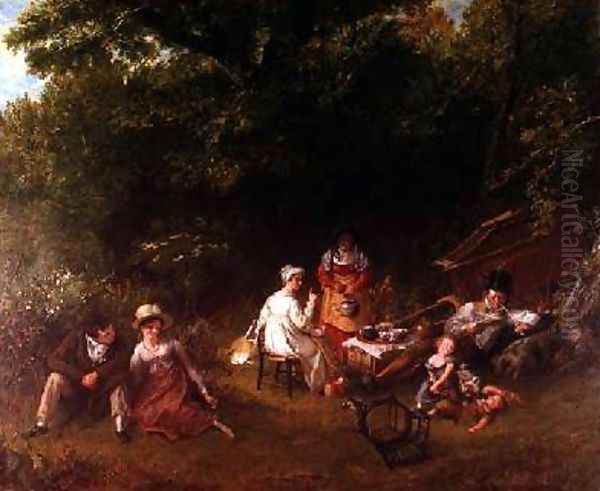 Londoners Gypsying 1820 Oil Painting by Charles Robert Leslie