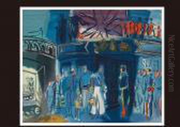 Reception D Un Admiral Anglais Oil Painting by Raoul Dufy