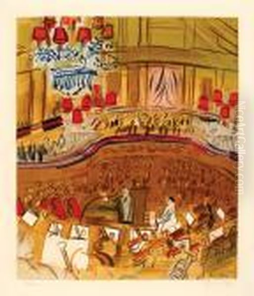 L'orchestre. Oil Painting by Raoul Dufy