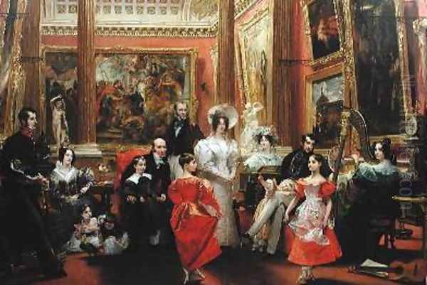 The Grosvenor Family 2 Oil Painting by Charles Robert Leslie