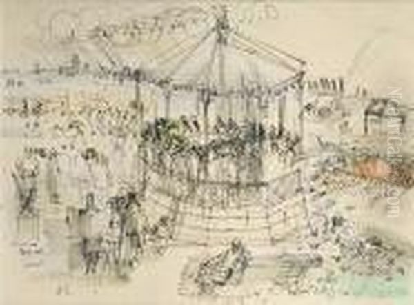 Le Kiosque A Musique Oil Painting by Raoul Dufy