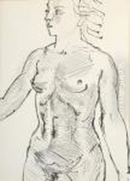 Femme Nue En Buste Oil Painting by Raoul Dufy