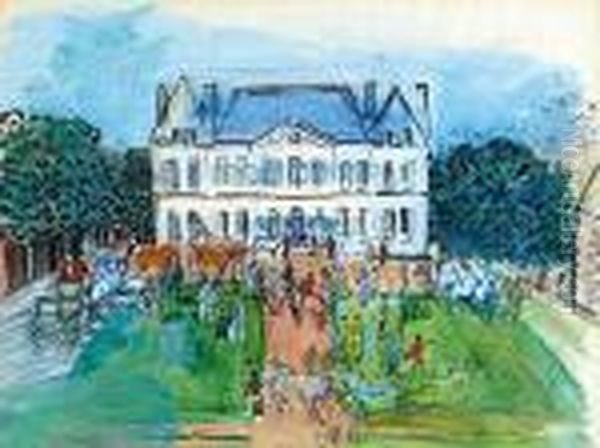 Le Haras Du Pin Oil Painting by Raoul Dufy