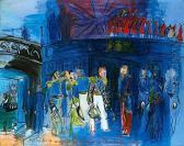 D'apres Constantin Guys Oil Painting by Raoul Dufy