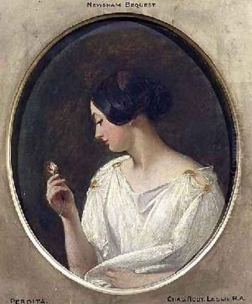 Perdita Oil Painting by Charles Robert Leslie