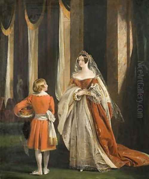 The Duchess of Sutherland in her Coronation Robes 1839 Oil Painting by Charles Robert Leslie