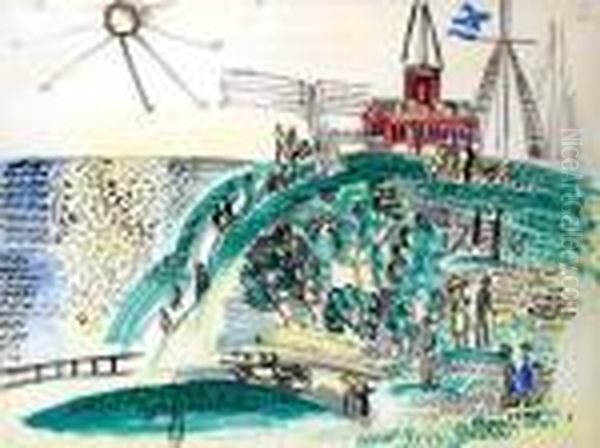 Sainte-adresse, Leglise Notre-dame Des Flots Oil Painting by Raoul Dufy