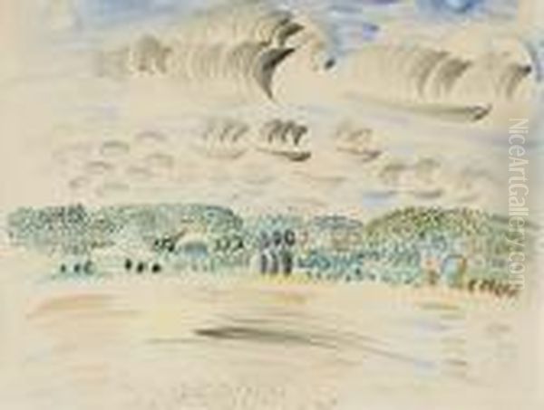 Les Bords De La Marne Oil Painting by Raoul Dufy