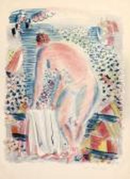 La Grande Baigneuse Oil Painting by Raoul Dufy