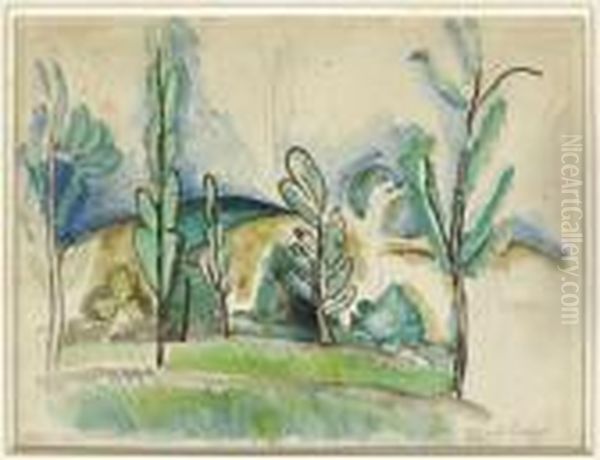 Paysage Oil Painting by Raoul Dufy