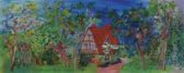 Le Manoir Du Vallon Oil Painting by Raoul Dufy