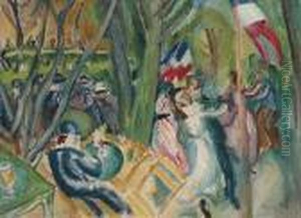 Le Bal Populaire Oil Painting by Raoul Dufy