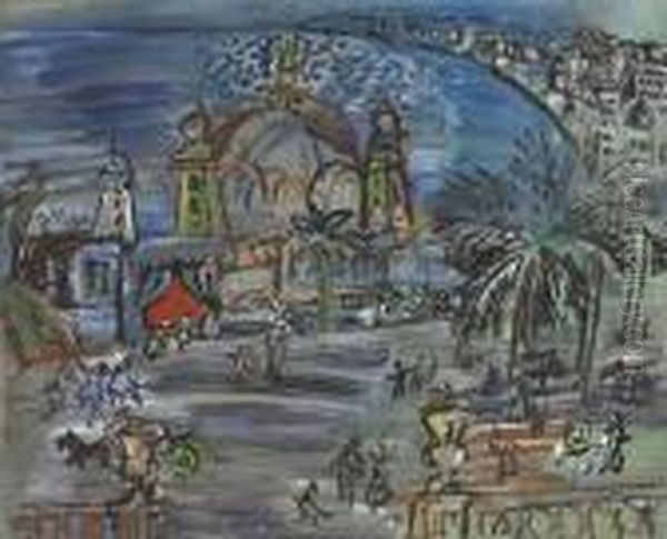 Le Carnaval A Nice Oil Painting by Raoul Dufy