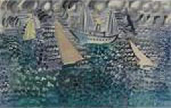 Voiliers Oil Painting by Raoul Dufy