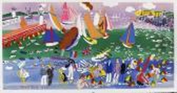 Nach - La Baie De Sainte-adresse Oil Painting by Raoul Dufy