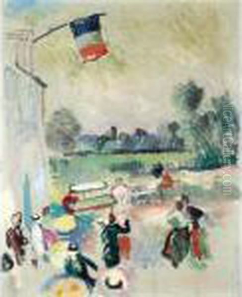 Le Bal Champetre Oil Painting by Raoul Dufy