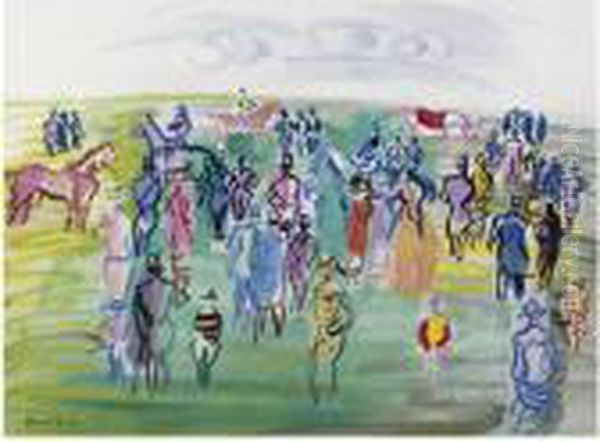 La Pelouse Oil Painting by Raoul Dufy