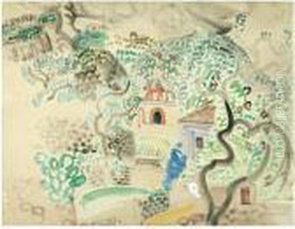 Paysage Du Midi Oil Painting by Raoul Dufy