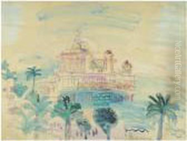 Le Casino De Nice Oil Painting by Raoul Dufy