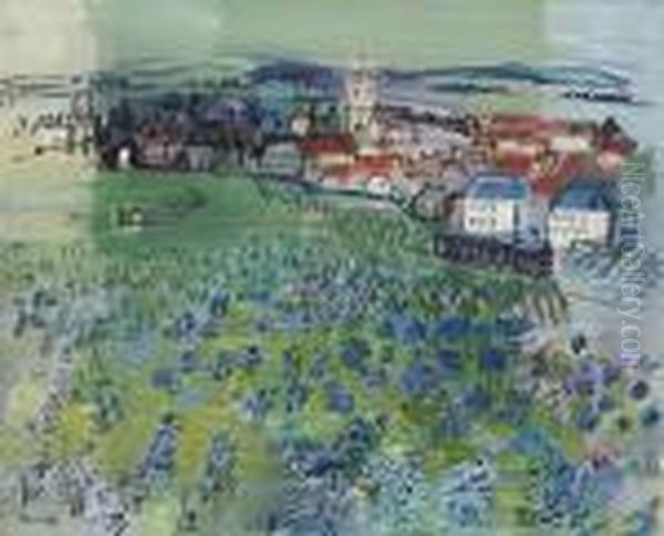 Paysage De Bourgogne Oil Painting by Raoul Dufy