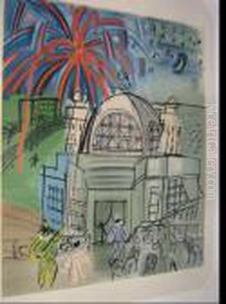 Feux D'artifice Oil Painting by Raoul Dufy