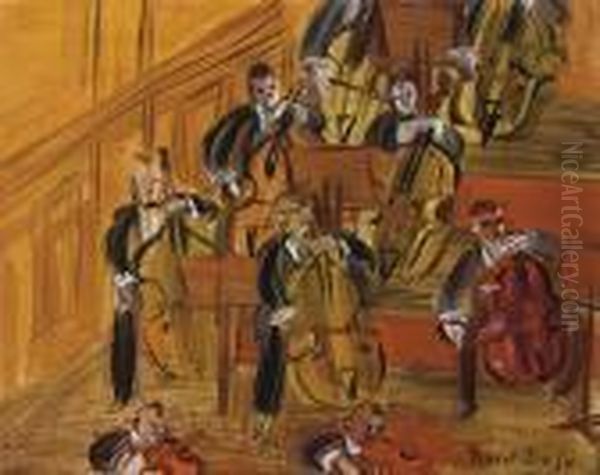 Violoncelles Oil Painting by Raoul Dufy