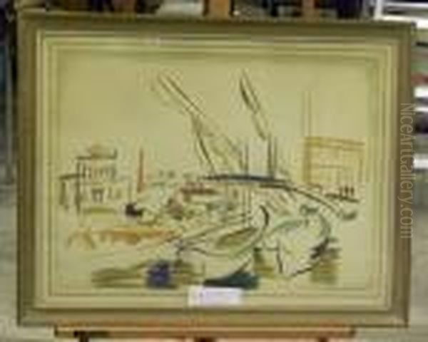 Stadsvy. Bildstrl Oil Painting by Raoul Dufy