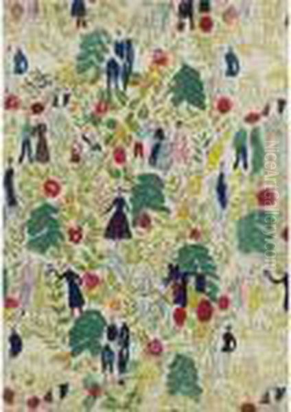 La Promenade Au Bois Oil Painting by Raoul Dufy