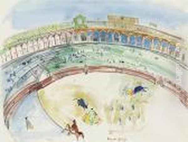 Corrida A Tolede Oil Painting by Raoul Dufy