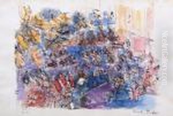 Orquesta Oil Painting by Raoul Dufy