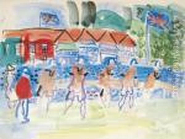 Rameurs A Henley Oil Painting by Raoul Dufy