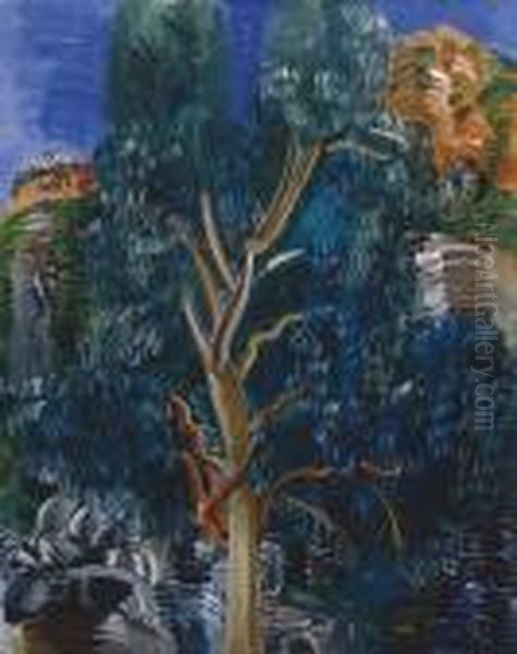 Paysage Du Midi A L'eucalyptus Oil Painting by Raoul Dufy