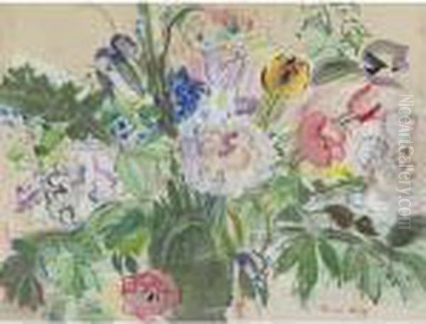 Bouquet De Fleurs Oil Painting by Raoul Dufy