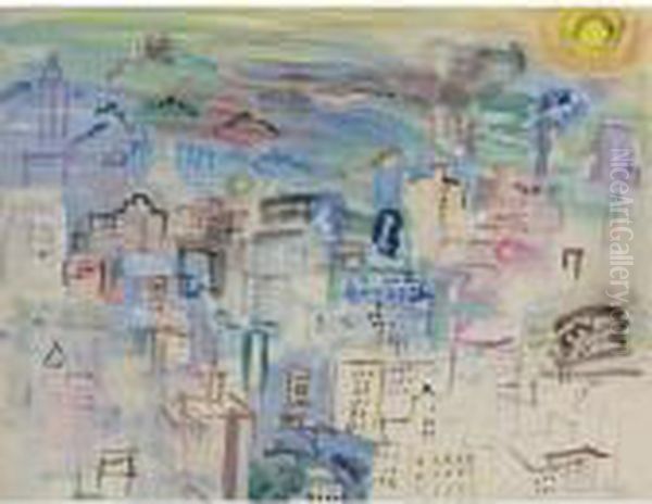 New York Oil Painting by Raoul Dufy