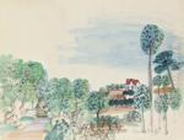 Vue De Provence Oil Painting by Raoul Dufy