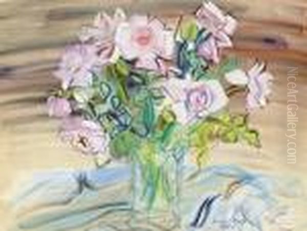 Roses Dans Un Vase Oil Painting by Raoul Dufy