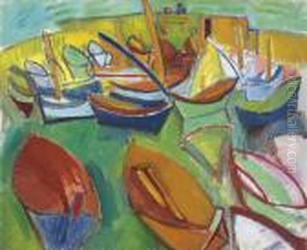 Les Martigues Oil Painting by Raoul Dufy